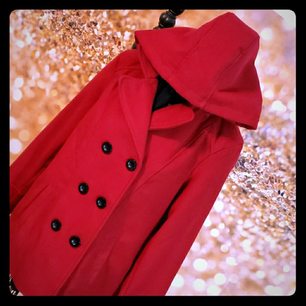 Candy Apple Red Peacoat
